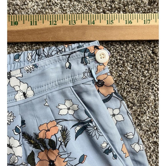 NWT! J. Crew High-Rise Crop Pants in Garden Floral Light Blue 6‎ Lined Pockets - Picture 7 of 12